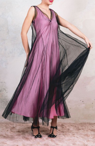 ZELDA POCKET PARTY DRESS - Nero Ruggente