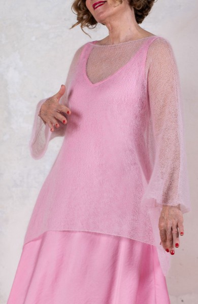 OVER POETICAL SWEATER - Rosa Residenza