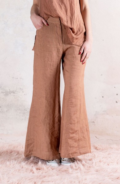 LINEN TRAVEL PANT BOOK EDITION - Corten Romanzesco