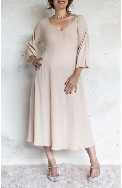 GEORGETTE PERFECTOFUL DRESS - Cipria Irrisolta