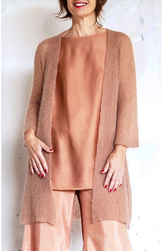 POETICAL CARDIGAN - Tabacco...