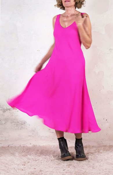 GEORGETTE PERFECTO DRESS - Indian Pink