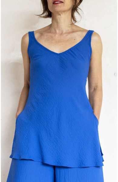 GEORGETTE PERFECTO PETTICOAT - Blu Majorelle