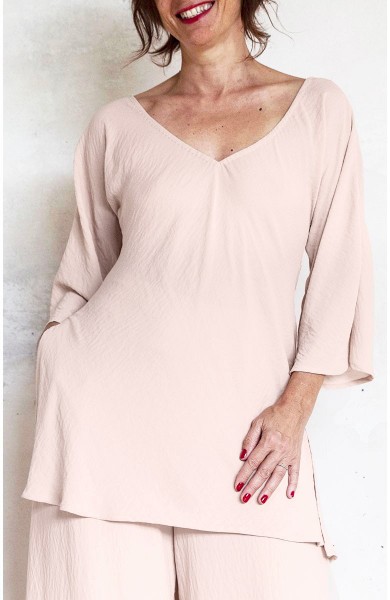 GEORGETTE PERFECTOFUL BLOUSE - Cipria Irrisolta