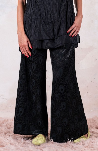 VANITY FLUID TROMBETTA PANT - Nero d’Archivio