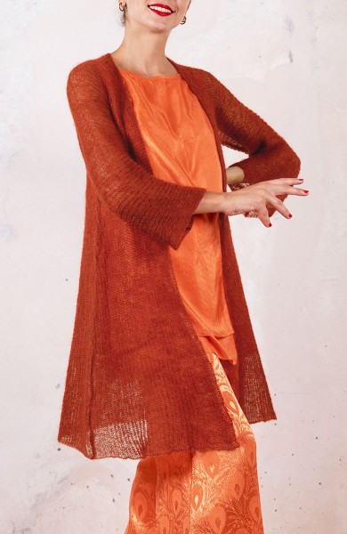 POETICAL CARDIGAN - Arancio d’Archivio