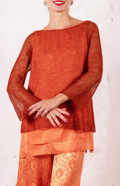 POETICAL SWEATER - Arancio d’Archivio