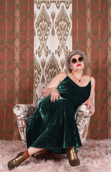 VELVET HYBRID PERFECTA DRESS ON DEMAND - Spinach on demand