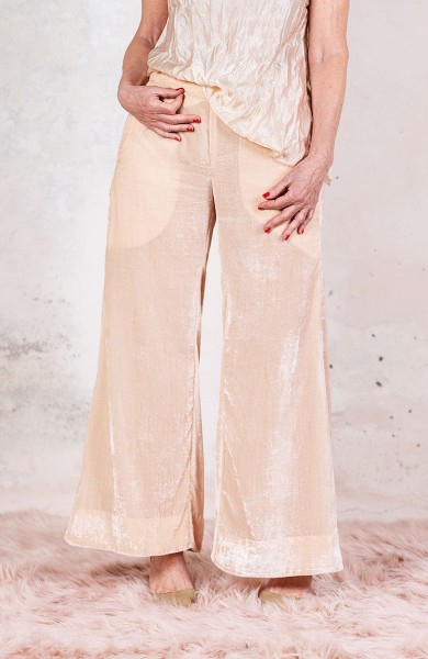 JAPAN VELVET TROMBETTA PANT - Japan Blush
