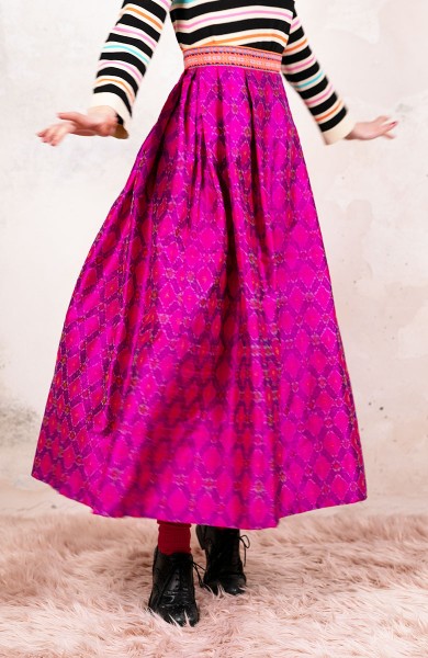 GONNA VOLANTE IKAT EDITION - Melograno di Persia