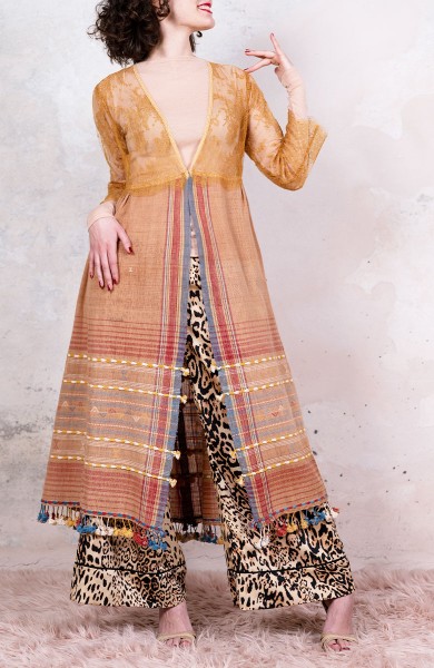 GUJARAT SCARF COAT - Zafferano di Fiume