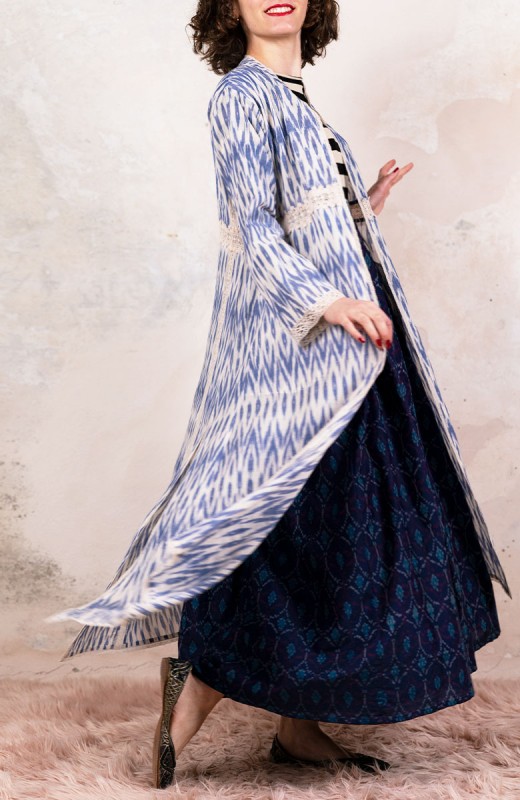 IKAT TRAVEL COAT - Acqua...