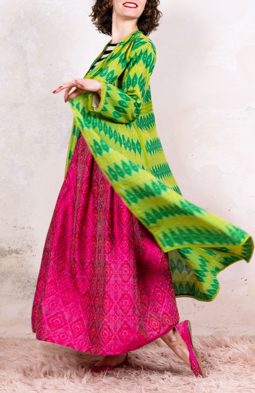 IKAT TRAVEL COAT - Smeraldi...