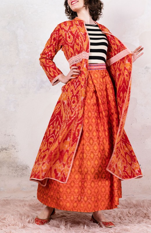 IKAT TRAVEL COAT - Rosa...