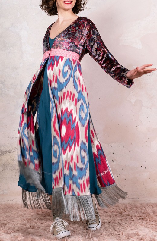 UZBEKISTAN IKAT COAT - Sale...