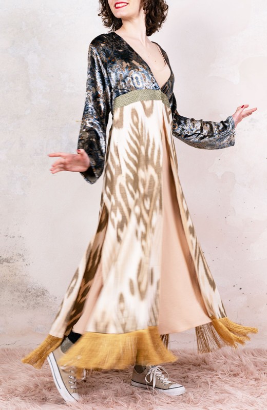 UZBEKISTAN IKAT COAT -...