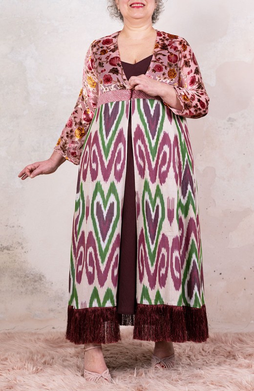 UZBEKISTAN IKAT COAT -...