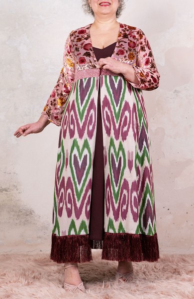 UZBEKISTAN IKAT COAT - Sesamo di Samarcanda
