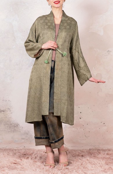 EUROPEAN HAORI - Green Shibori, Mon Amour!