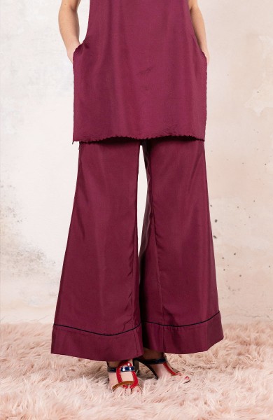 SILK OVER TROMBETTA PANT - Rabarbaro