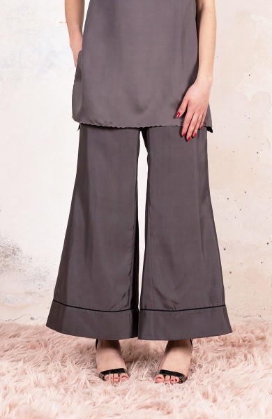 SILK OVER TROMBETTA PANT - Anice