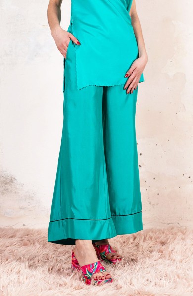SILK OVER TROMBETTA PANT - Lattementa