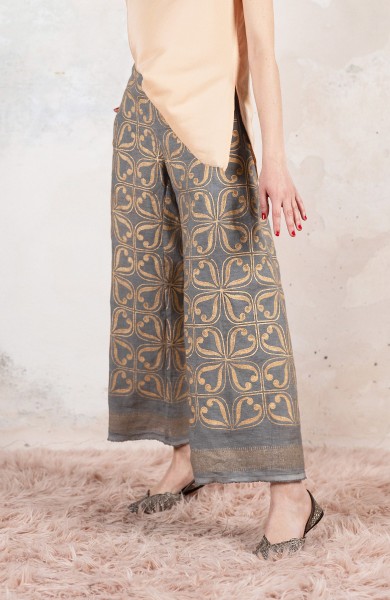 ORO SAPIENS PIJAMA PANT -  Gold on Grey