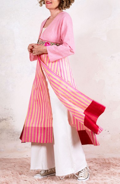 KOLKATA STRIPES COAT - Kolkata Temple