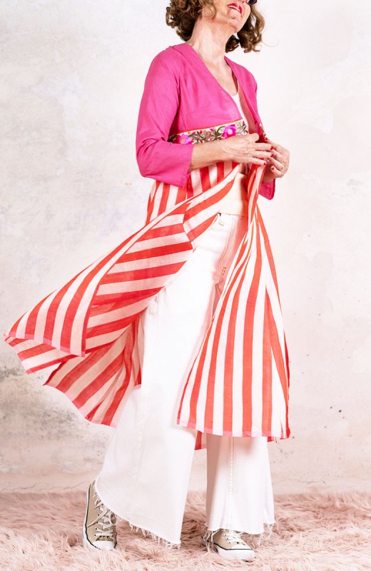 KOLKATA STRIPES COAT -...
