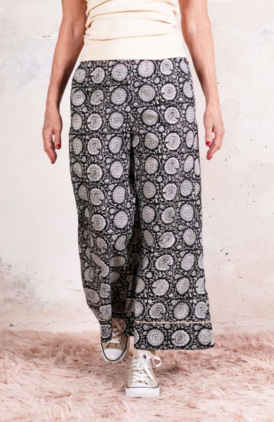 KOLKATA BLOCK PRINT TROMBETTA  PANT - Indian Night