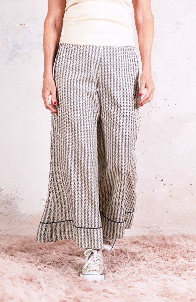 KOLKATA BLOCK PRINT TROMBETTA  PANT - Indian Dart