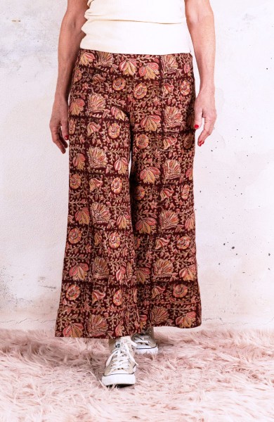 KOLKATA BLOCK PRINT TROMBETTA  PANT - Indian Choco 1