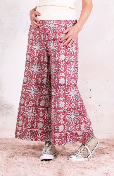KOLKATA BLOCK PRINT TROMBETTA  PANT - Indian Sunset