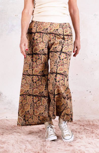 KOLKATA BLOCK PRINT TROMBETTA  PANT - Indian Bouquet
