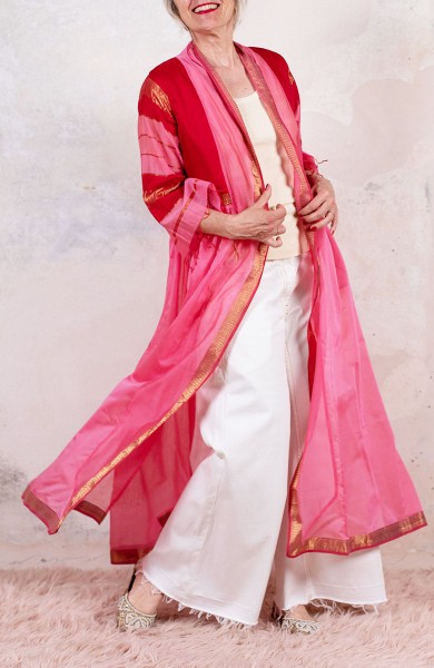 SAREE JANE AUSTEN COAT - Velo Fragola Amarena