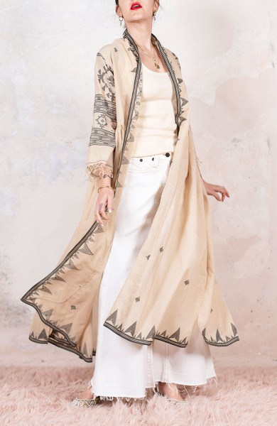 SAREE JANE AUSTEN COAT - Chiodi di Garofano su Latte