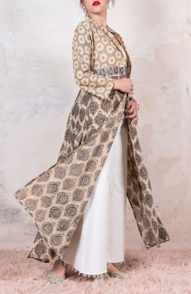 DECO BIJOUX BELT LONG LIGHT COAT - Ciambelle su Tormalina