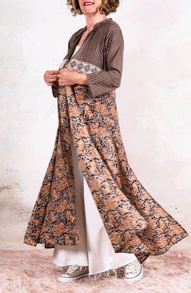 DECO BIJOUX BELT LONG LIGHT COAT - Righine su Labradorite Nera