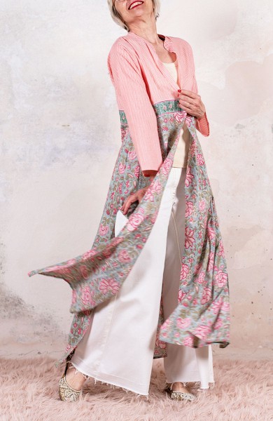 DECO BIJOUX BELT LONG LIGHT COAT - Righine su Amazzonite