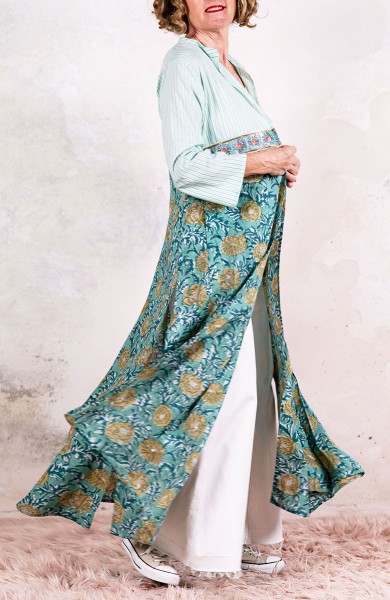 DECO BIJOUX BELT LONG LIGHT COAT - Righine su Malachite