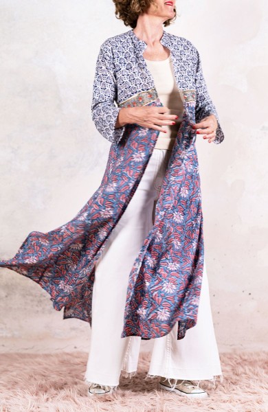 DECO BIJOUX BELT LONG LIGHT COAT - Sambuco su Lepidolite