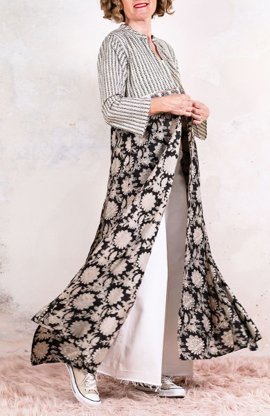 DECO BIJOUX BELT LONG LIGHT COAT - Spighe su Ematite