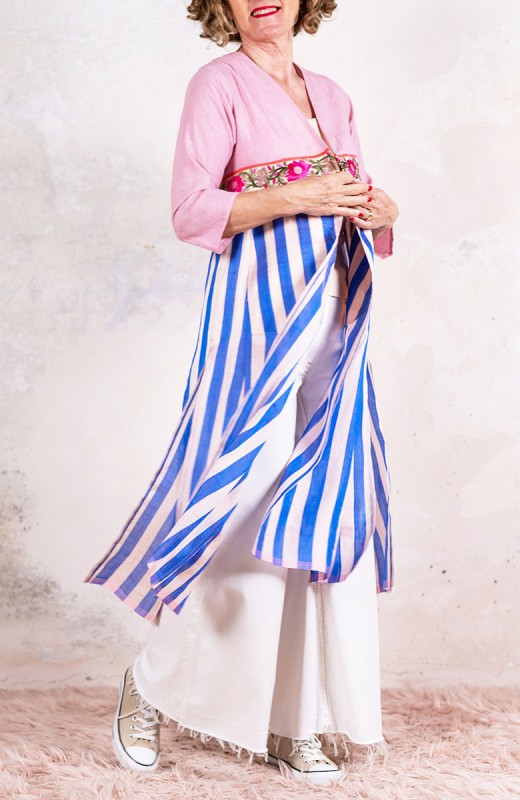 KOLKATA STRIPES COAT -...