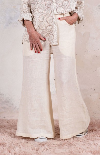 LINEN TRAVEL PANT CALL TO BEAUTY EDITION - The Beauty of Milk