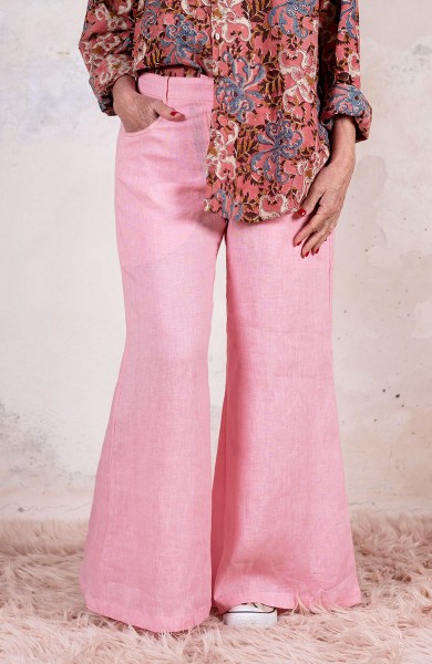 LINEN TRAVEL PANT CALL TO BEAUTY EDITION - The Beauty of a Petal