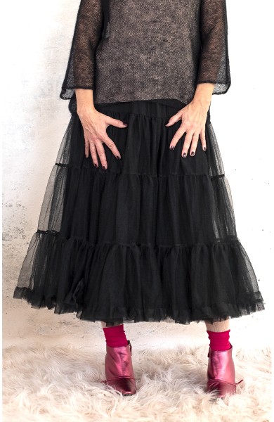 DIVINA SOTTOGONNA DI TULLE - Nero Ridondante