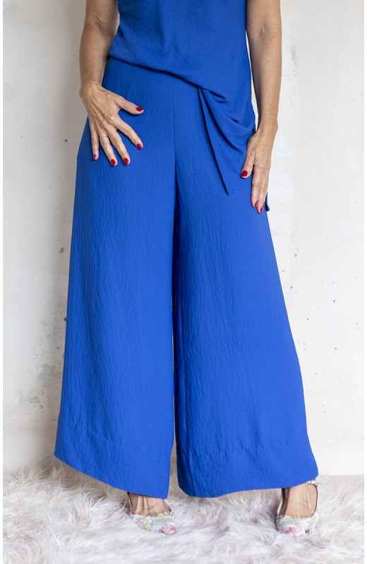 GEORGETTE PALACE PANT - Blu...