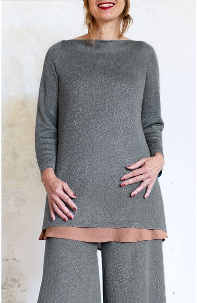 COMFORT TUTA SWEATER - DARK SILVER