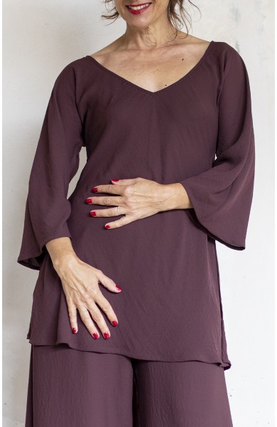 GEORGETTE PERFECTOFUL BLOUSE - Chocomelanzana